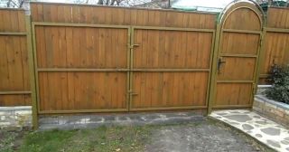 Купить распашные ворота деревянные Ханты-Мансийск, цена от 2746 руб.